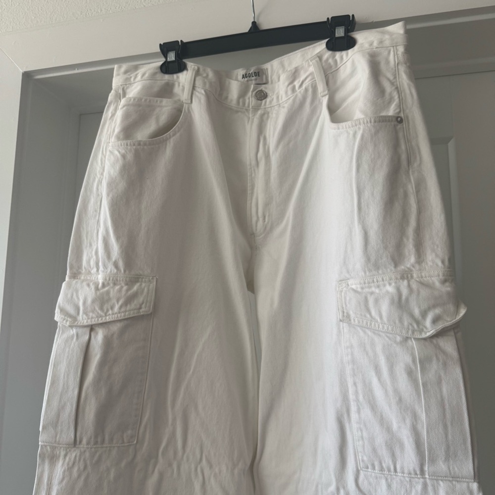 White Cargo jeans